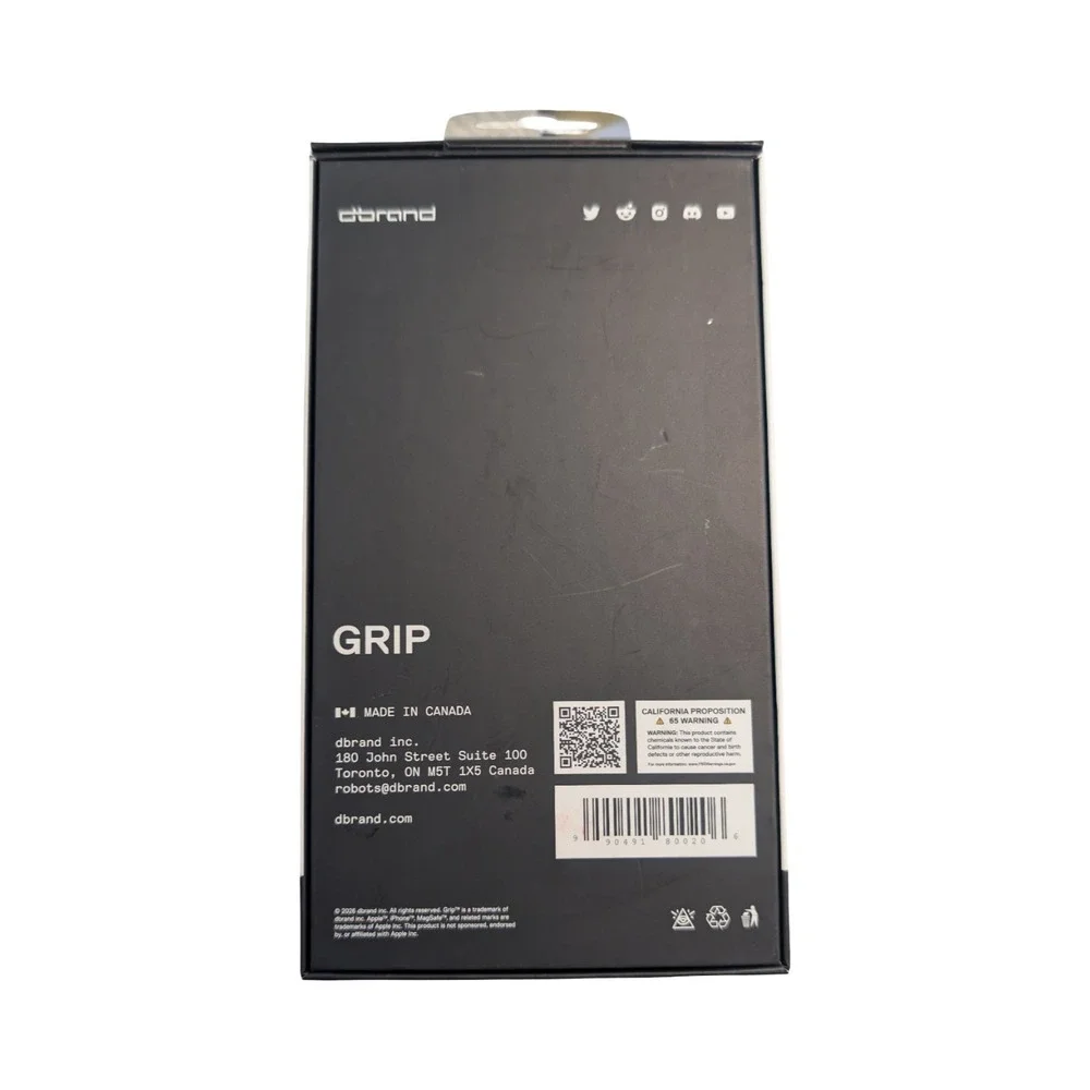 Gg1-O dbrand Grip Grippiest Case with Magsafe for Apple iPhone 17 Pro - Black